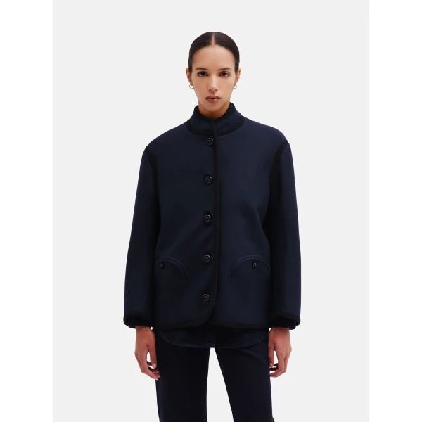 Blazé Milano Curly Jacket in Nitak Navy, view 3
