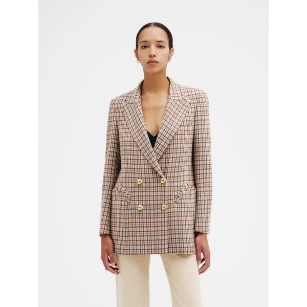 Blazé Milano Everyday Blazer in Agape Grey Mix, view 2