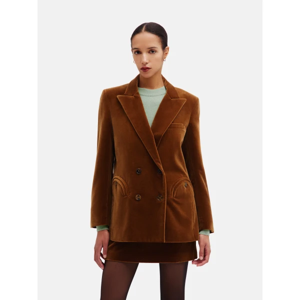 Blazé Milano Everynight Blazer in Jealousy Caramel, view 2