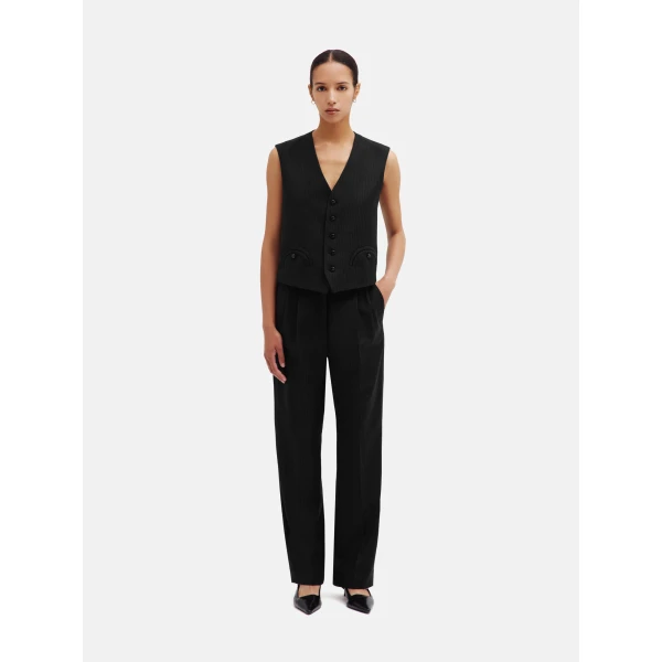 Blazé Milano Feral Gilet in Classy Carbon Black Jacket, view 2