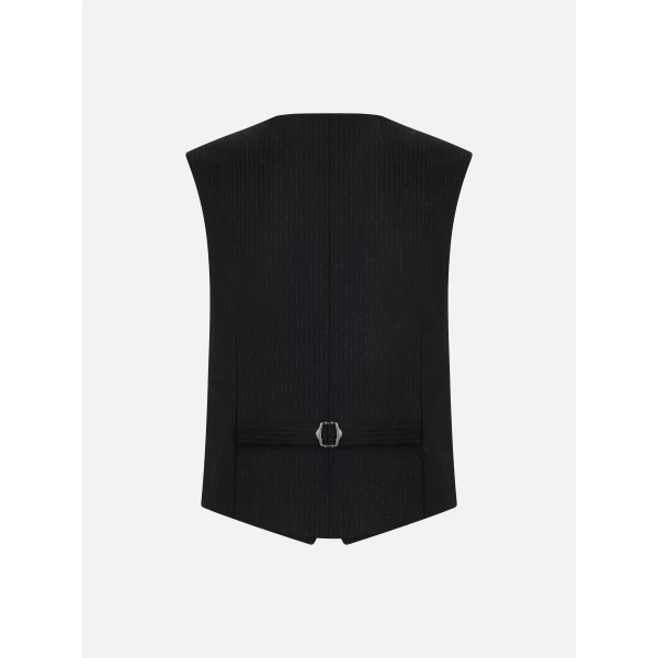 Blazé Milano Feral Gilet in Classy Carbon Black Jacket, view 4