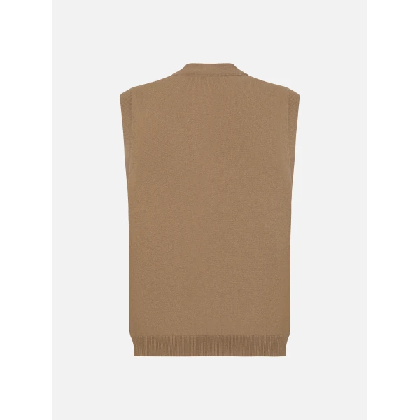Blazé Milano Gilet in Highland Camel Jacket, view 3