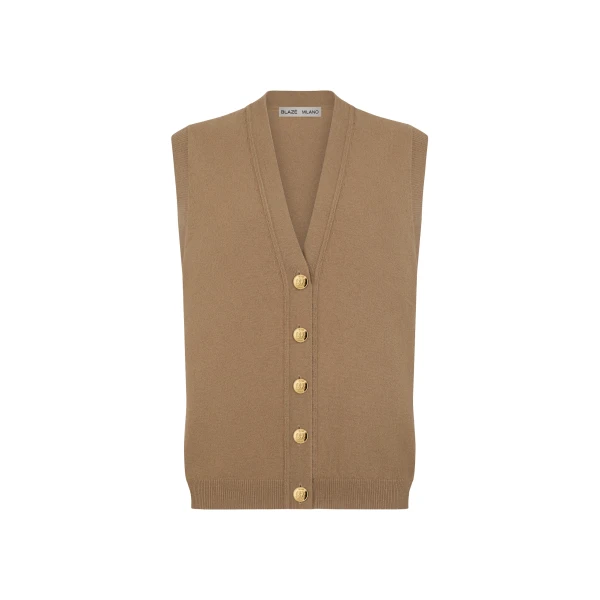 Blazé Milano Gilet in Highland Camel Jacket
