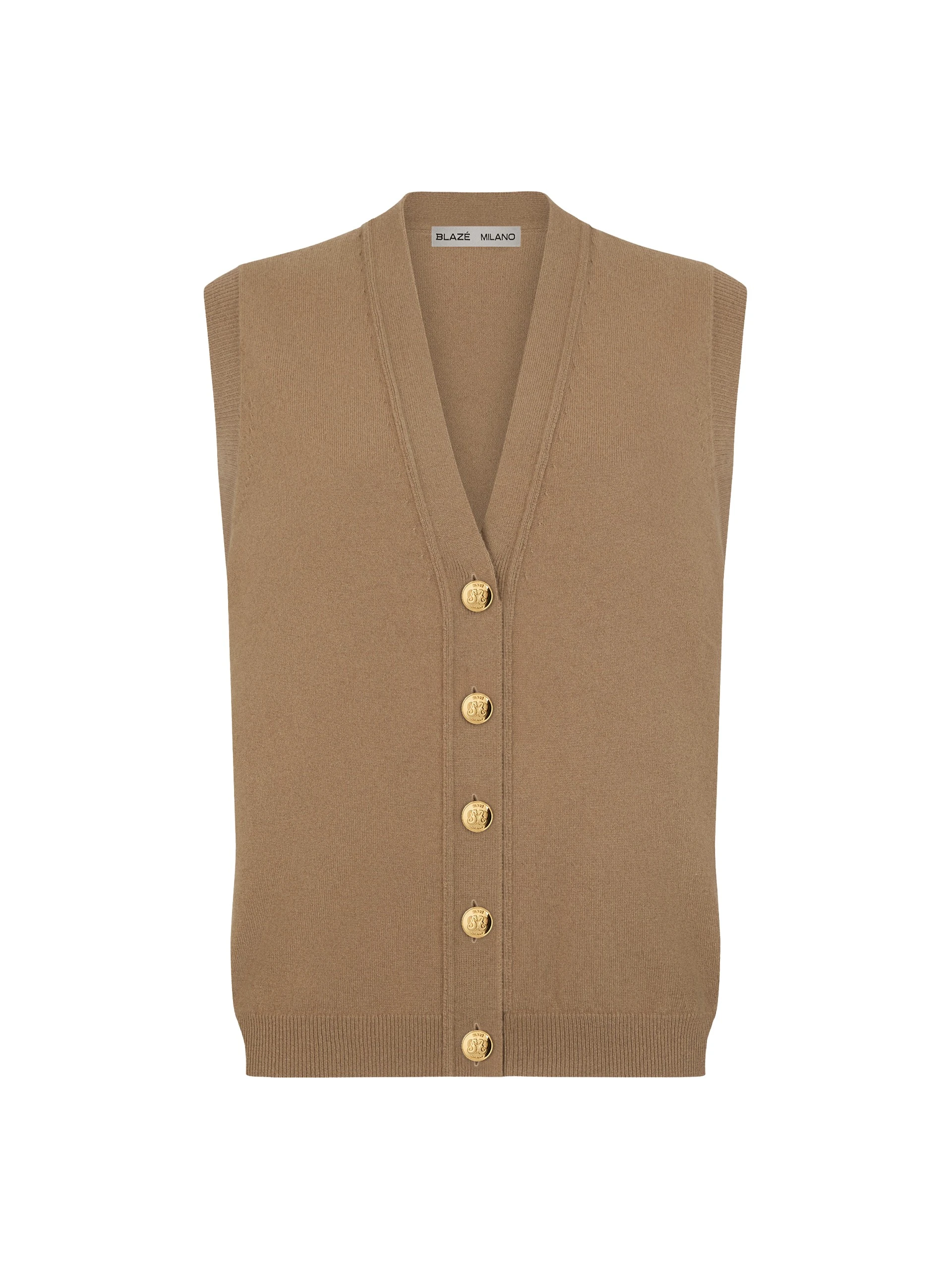 Blazé Milano Gilet in Highland Camel Jacket