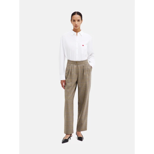 Blazé Milano Glassy Pant in Saona Beige, view 3