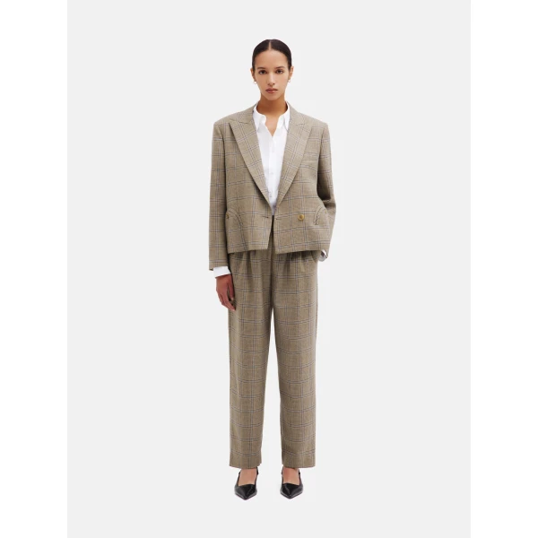 Blazé Milano Glassy Pant in Saona Beige, view 5