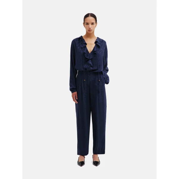 Blazé Milano Glassy Pant in Seahorses Deep Blue, view 2
