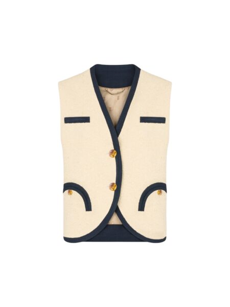 blazé milano gliss gilet in orinda butter