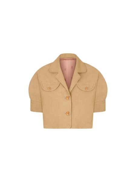 blazé milano lola jacket in renegade sand