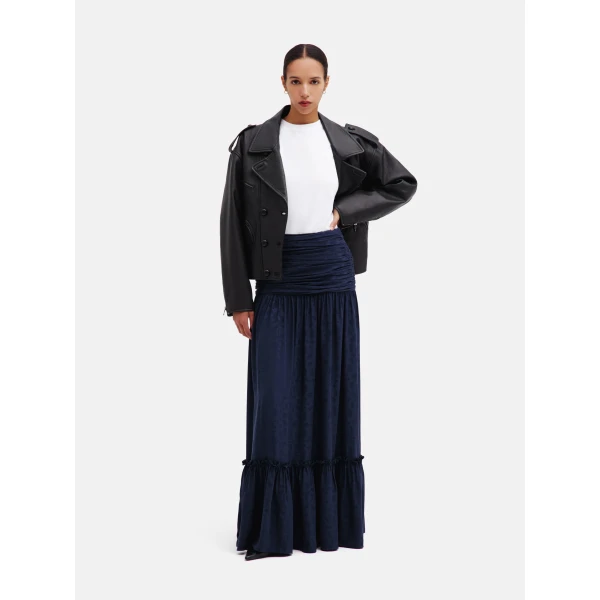 Blazé Milano Shagya Skirt in Seahorses Deep Blue, view 2