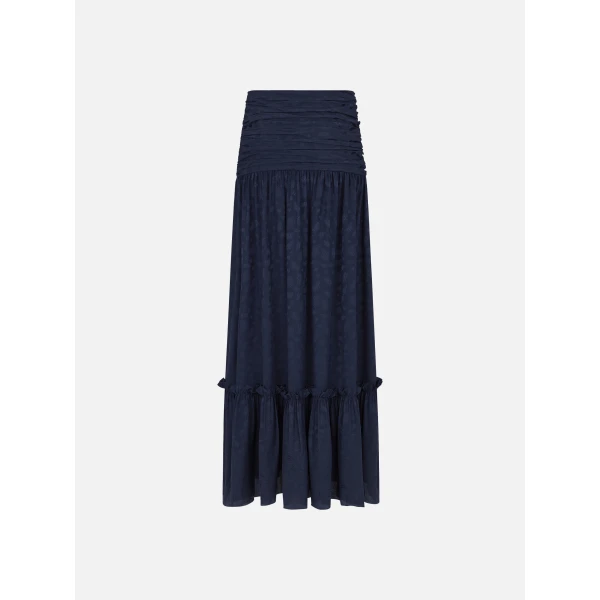 Blazé Milano Shagya Skirt in Seahorses Deep Blue, view 4
