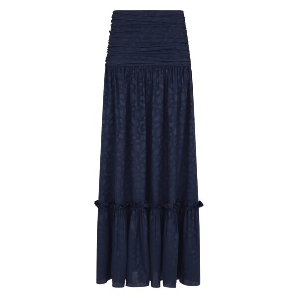 Blazé Milano Shagya Skirt in Seahorses Deep Blue