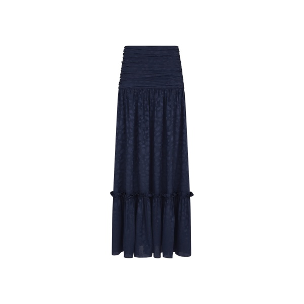 blazé milano shagya skirt in seahorses deep blue