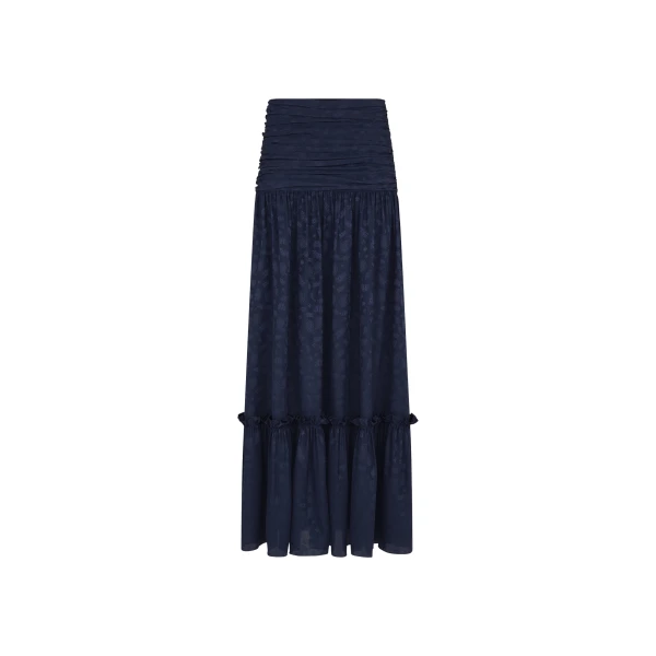 blazé milano shagya skirt in seahorses deep blue