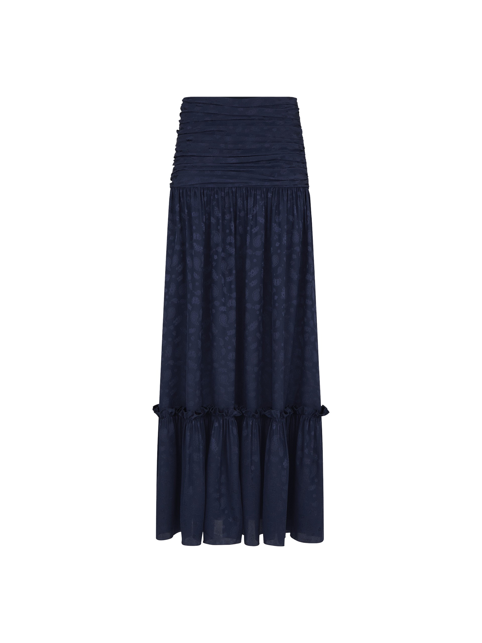 blazé milano shagya skirt in seahorses deep blue