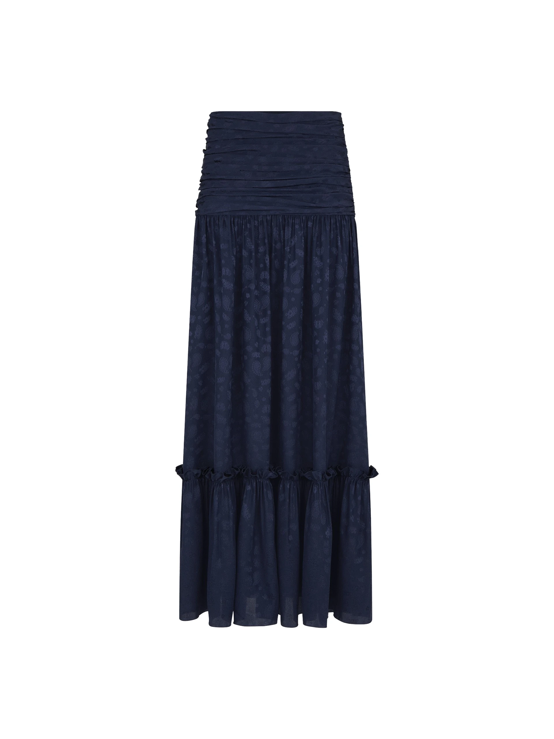 Blazé Milano Shagya Skirt in Seahorses Deep Blue