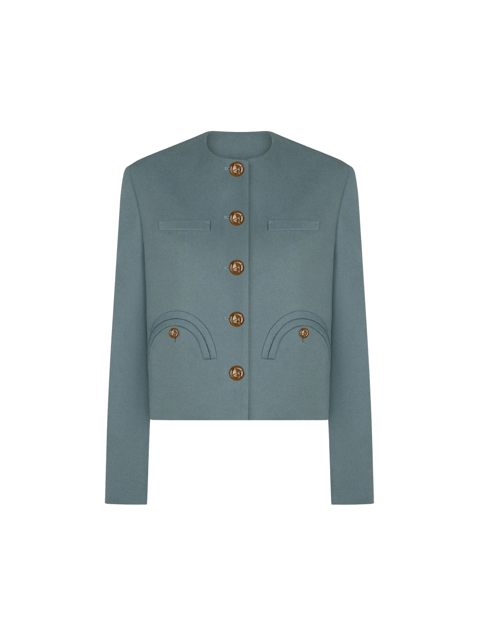 Blazé Milano Shamo Bolero in Mystere Aqua Jacket