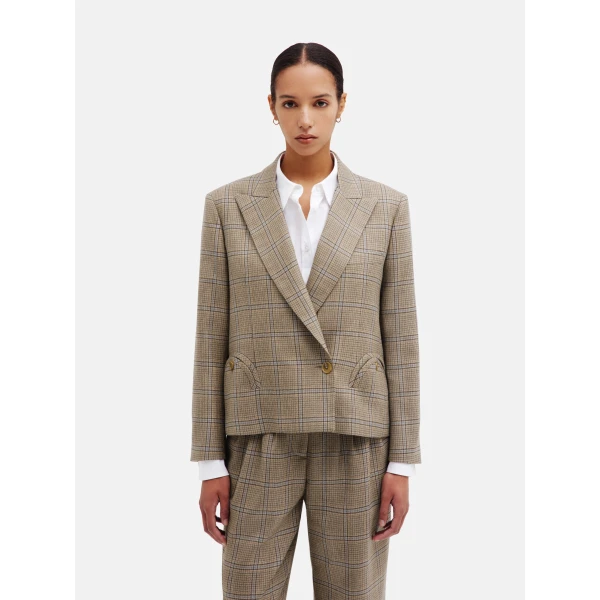 Blazé Milano Sunfire Blazer in Saona Beige, view 3