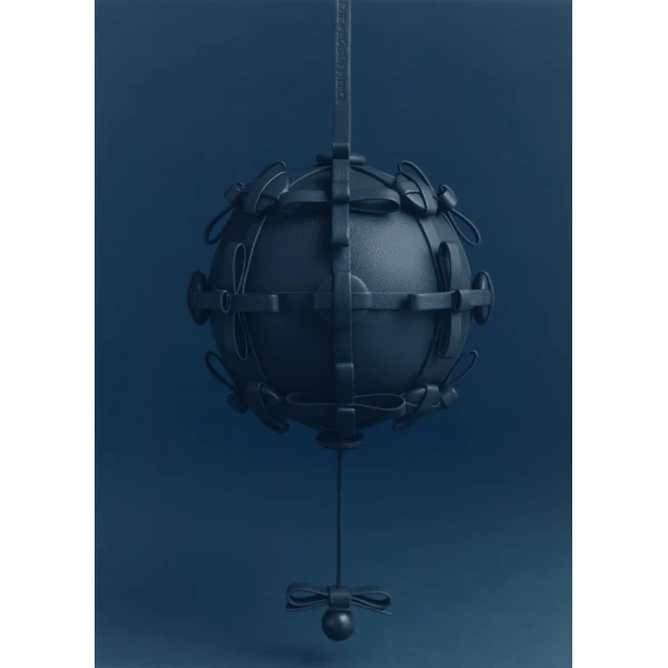 Polene Button Bow Sphere in Ink Bag, view 3