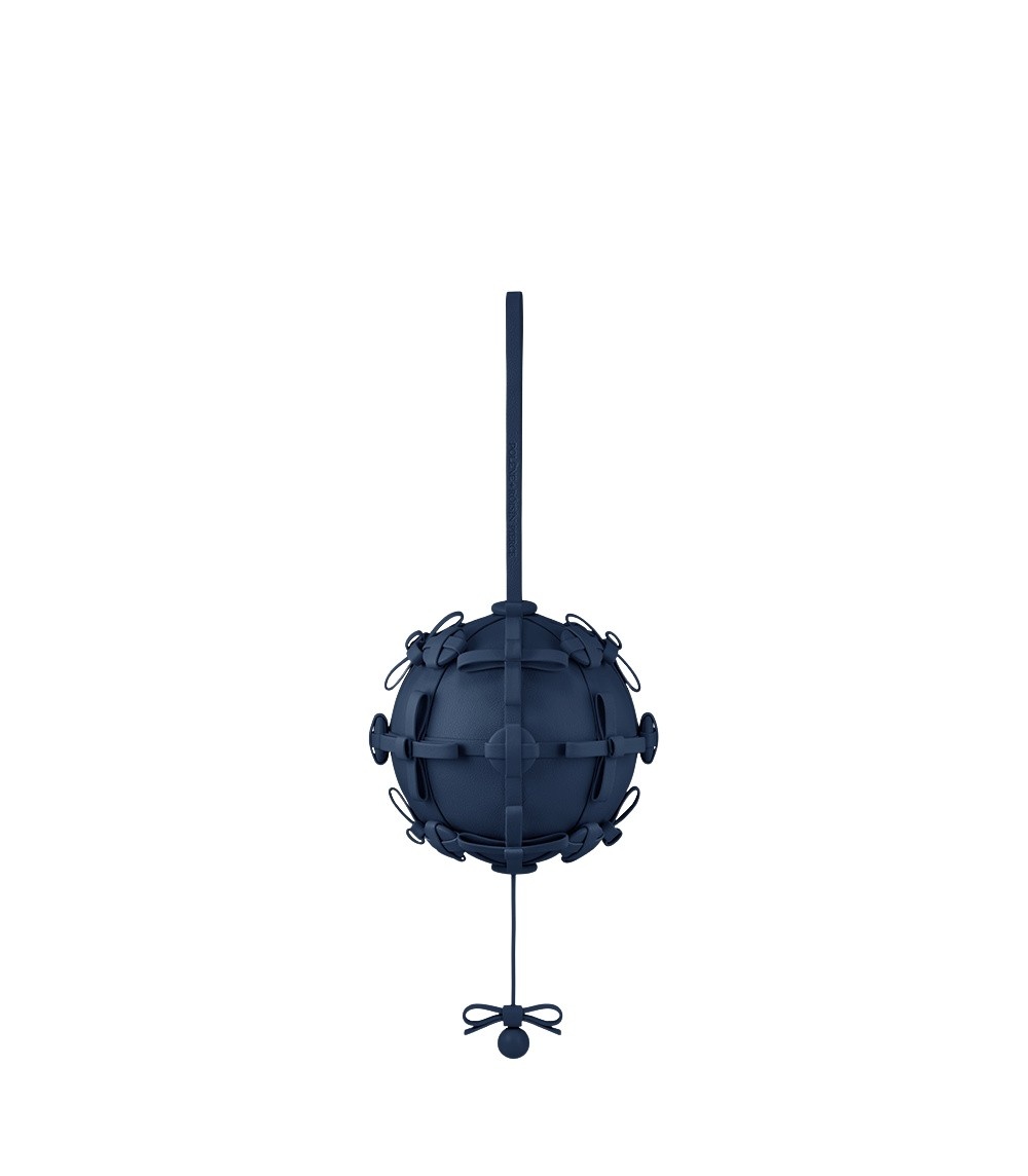 Polène Button Bow Sphere in Ink Button Bow Sphere in Ink - Clutch Bags - Parisian Luxury Leather Bag at Luxury Shoes 