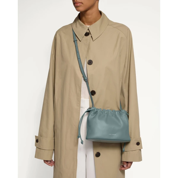 Strathberry Charlotte Drawstring in Stone Blue, view 6