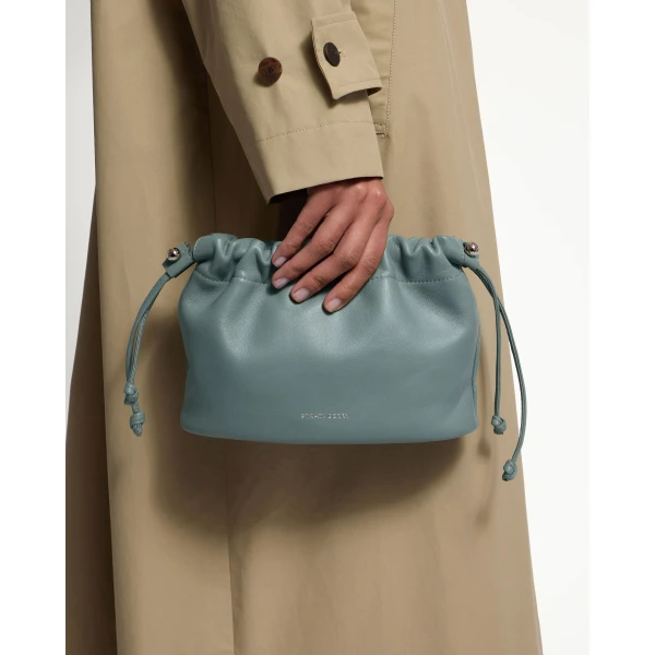 Strathberry Charlotte Drawstring in Stone Blue, view 7
