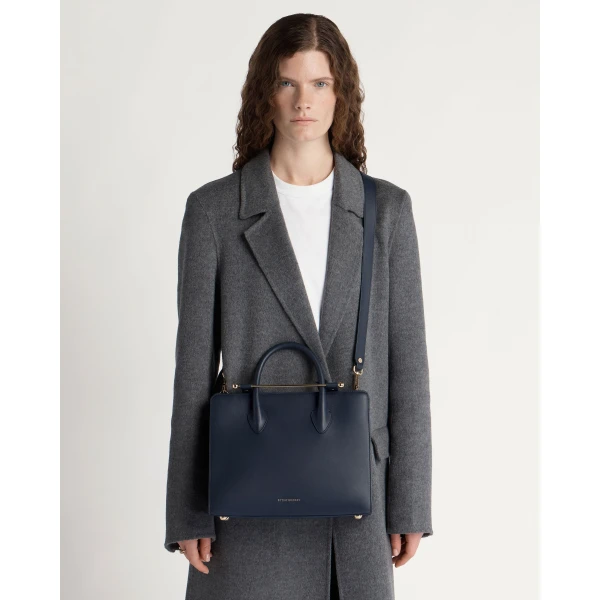 Strathberry Midi Tote in Marine Blue, view 9