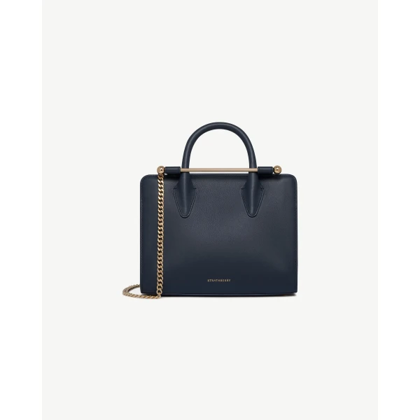 Strathberry Mini Tote in Marine Blue, view 2