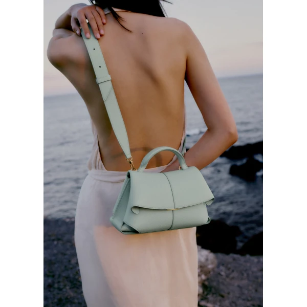 Polene Mokki Mini in Sea Foam Bag, view 2
