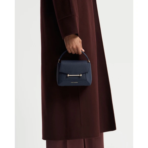 Strathberry Mosaic Nano in Navy, view 8