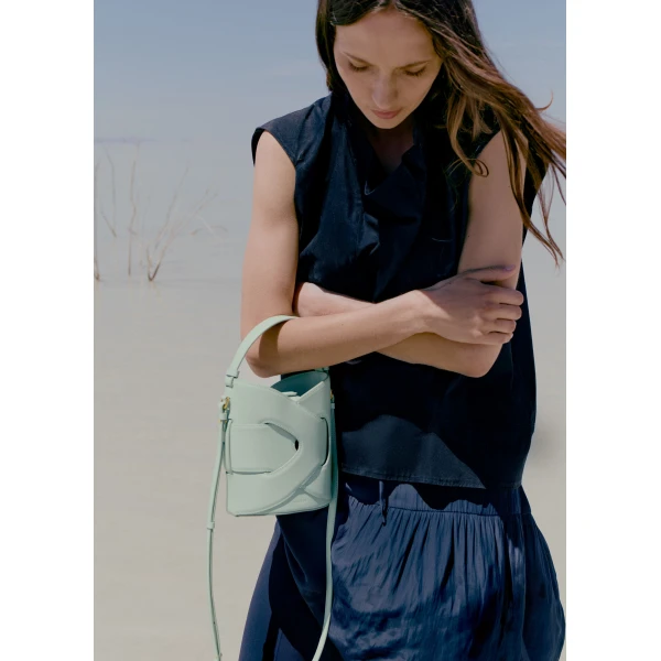 Polene Nodde Seau in Sea Foam Bag, view 4