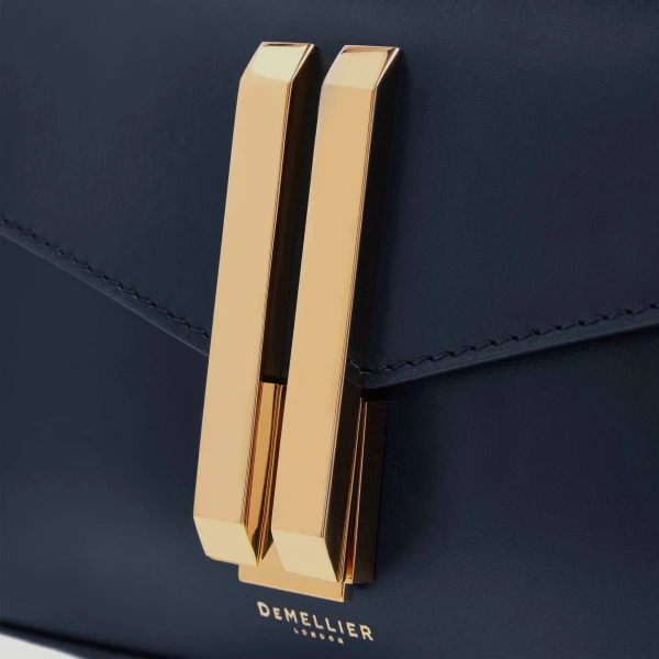 Demellier The Nano Montreal in Navy Mini Bag, view 2