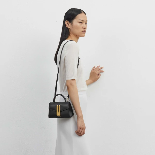 Demellier The Nano Montreal in Navy Mini Bag, view 8