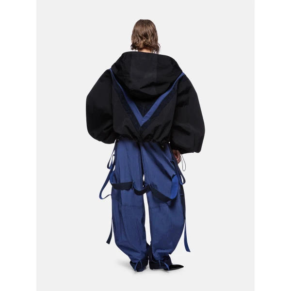 The Attico Blue and black bomber Jacket, view 3