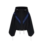 The Attico Blue and black bomber Jacket