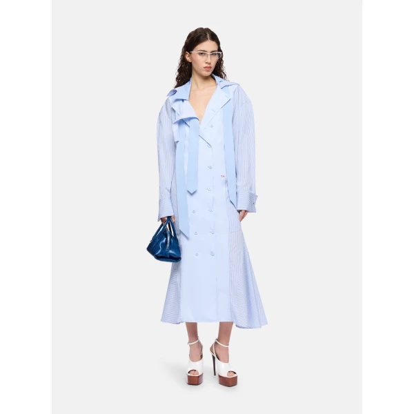 The Attico Blue midi shirt dress, view 2