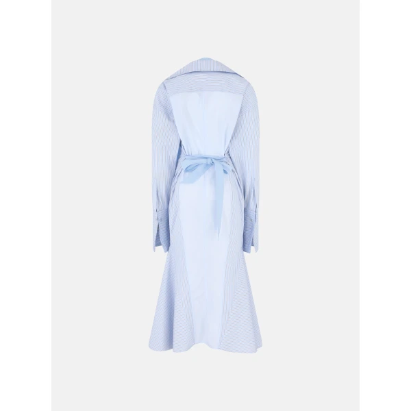 The Attico Blue midi shirt dress, view 4