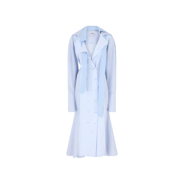 The Attico Blue midi shirt dress