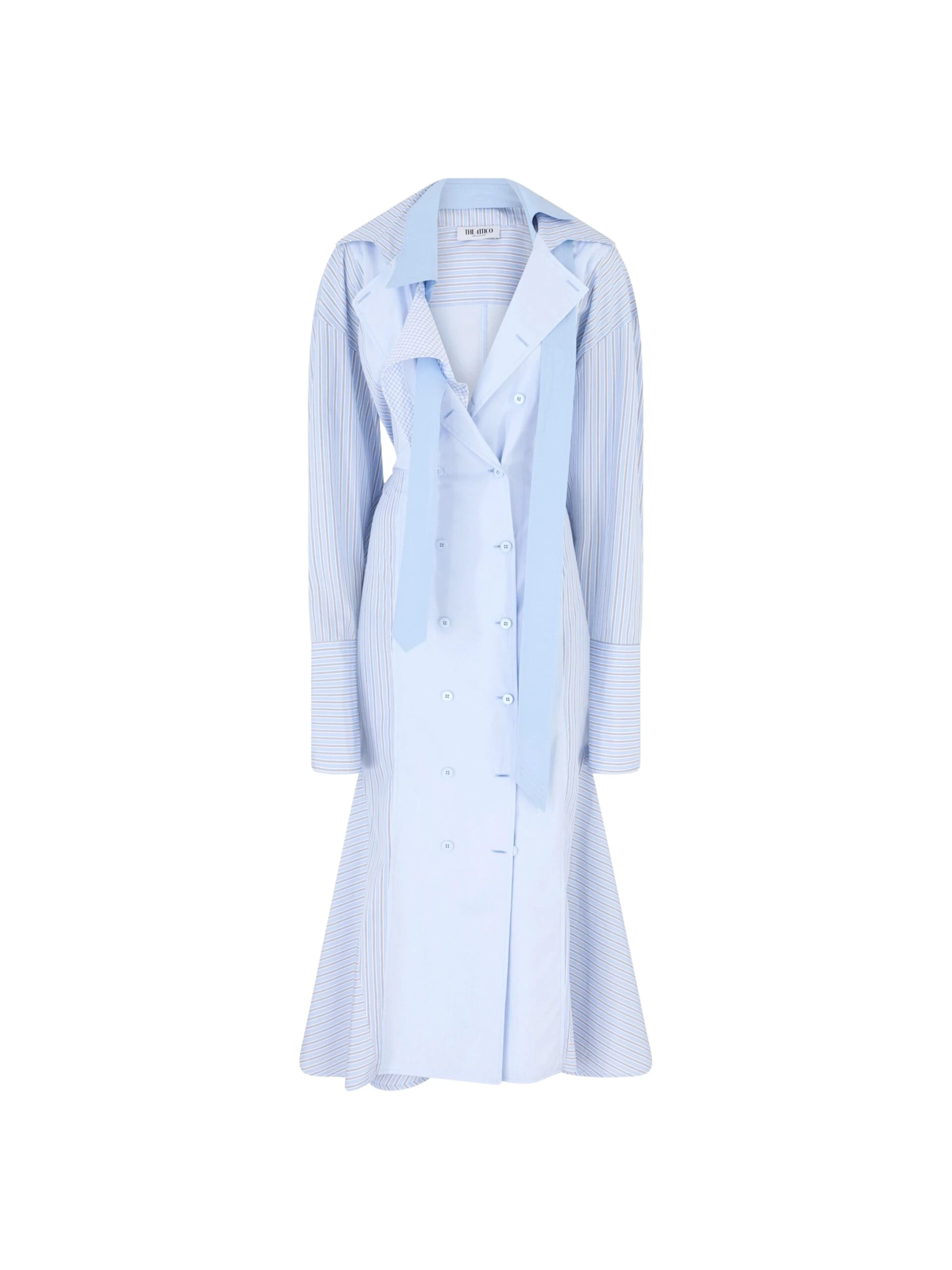 The Attico Blue midi shirt dress