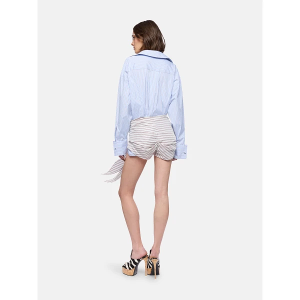 The Attico Blue mini shirt dress, view 3
