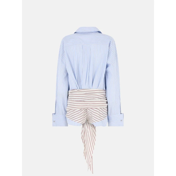 The Attico Blue mini shirt dress, view 4