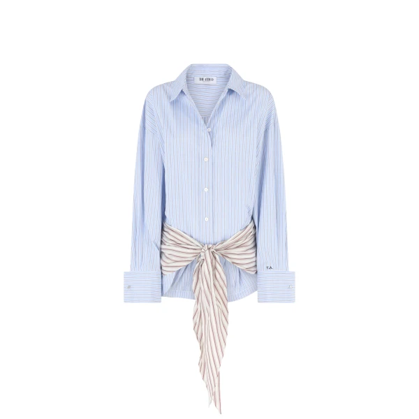 The Attico Blue mini shirt dress