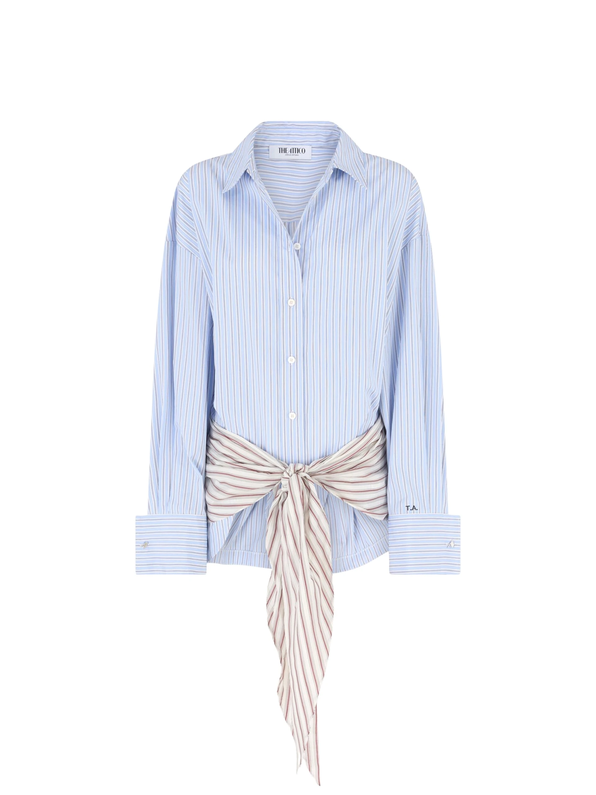 Blue-mini-shirt-dress-The-Attico-Dresses-scaled66774_nobg The Attico Blue mini shirt dress