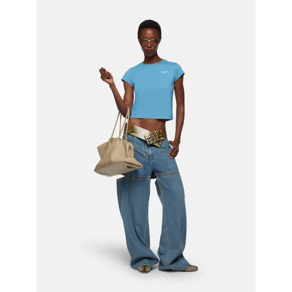 The Attico Blue t-shirt Top, view 2