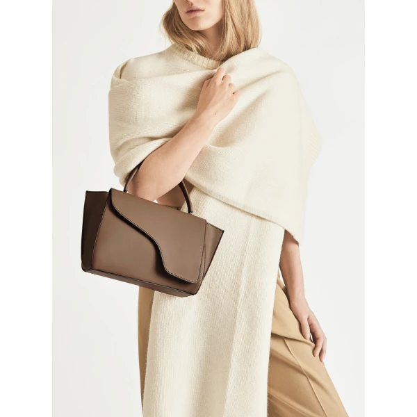 ATP Atelier Arezzo in Khaki Brown Handbag, view 5