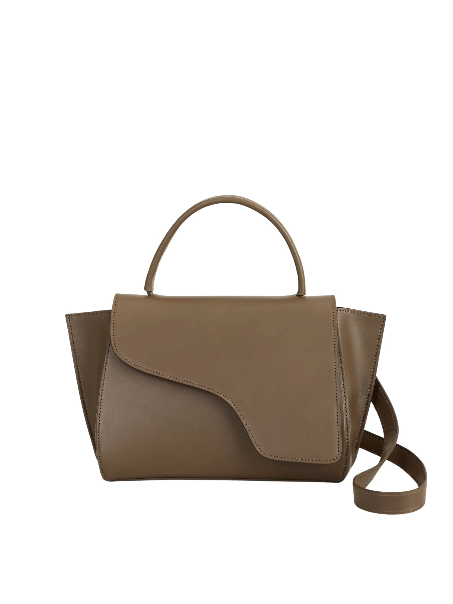 Brown-Arezzo-in-Khaki-Brown82336_nobg ATP Atelier Arezzo in Khaki Brown Handbag