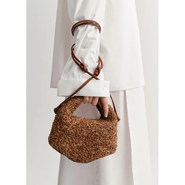 Polene Béri in Cognac Bag, view 3