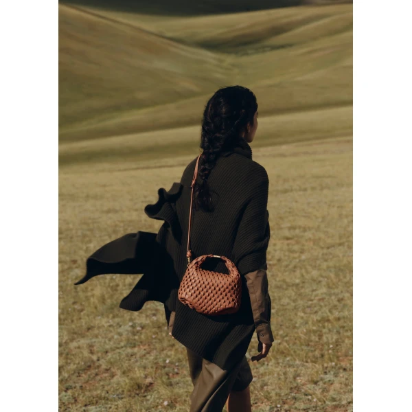 Polene Béri in Onda Cognac Bag, view 2