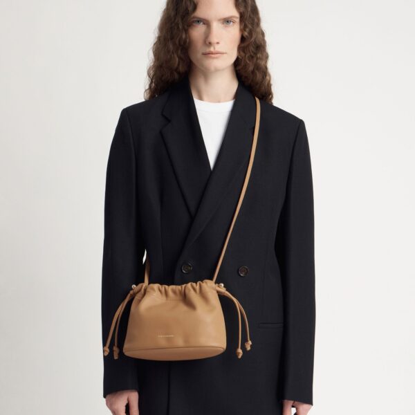Strathberry Charlotte Drawstring in Caramel, view 7