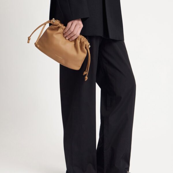 Strathberry Charlotte Drawstring in Caramel, view 8